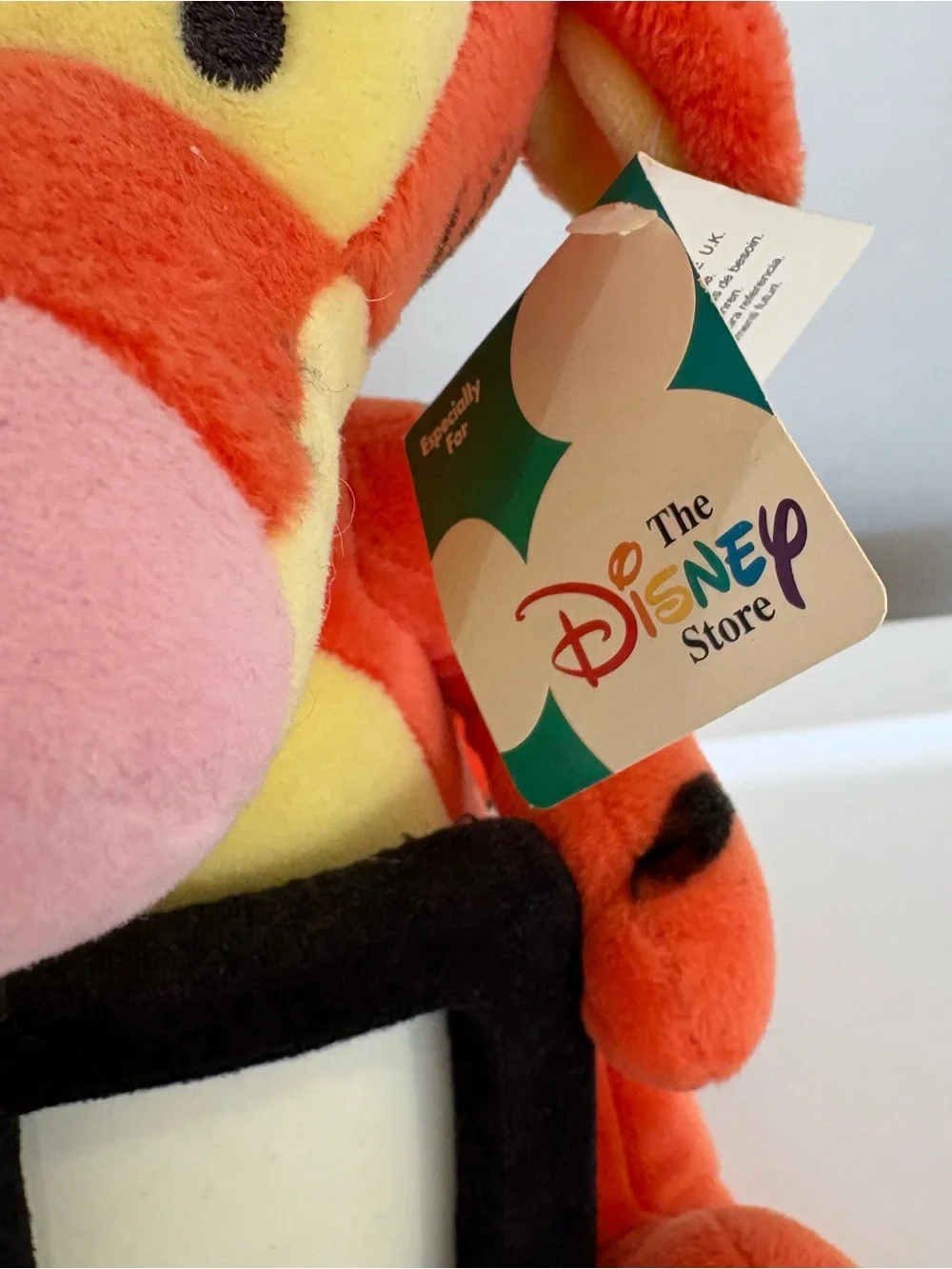 Disney store vintage 1990s Tigger plush with photo frame stuffed animal NEW